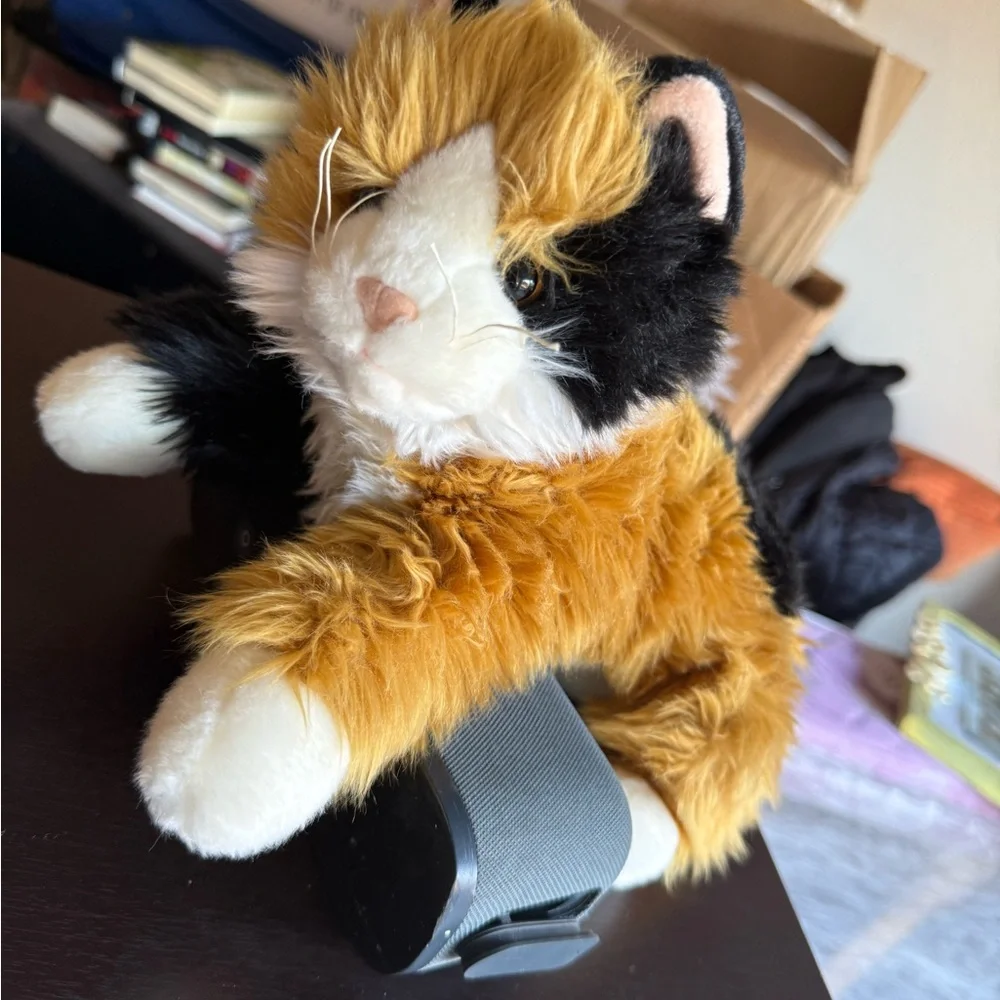Plush Cat Toy - Brown and Cream collectible